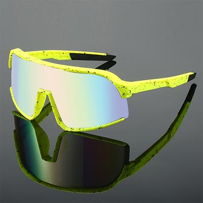 Niespolaryzowane Duże Gogle Sportowe Męskie Nowe w Punkowym Lustrze Outdoorowe Okulary Przeciwsłoneczne do Jazdy na Rowerze Modny Design Wiatroodporne Odcienie do Wędrówek