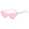 2022 Trendy Women's Metal Chain Triangle Sunglasses