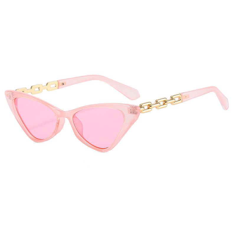 2022 Trendy Women's Metal Chain Triangle Sunglasses