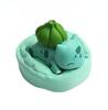 Cute Anime  Pikachu Eevee Squirtle Bulbasaur Snorlax Sleeping Ver. PVC Action Figure Statue Collectible Model Toys Doll