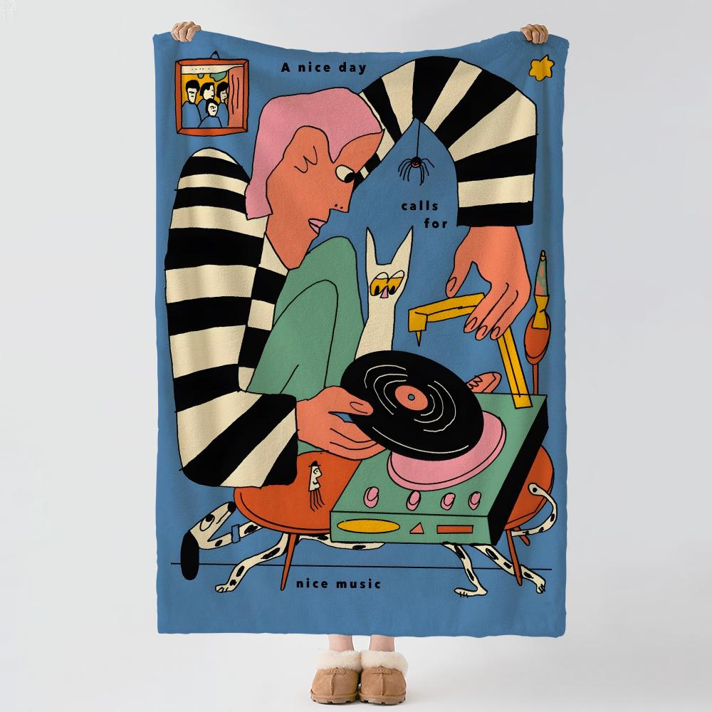 Artist D-Darren Shaddick-k Throw Thick Comfort Flannel Quilt, Multi-scene Use Indoor Outdoor Daily Nap
