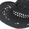 Cowboy Hat, Handmade Weave Sun Floppy Beach Hats for Festival Vacation Travel Outdoor
