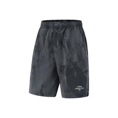 Li Ning Fitness Serie Lässig Schnelltrocknend Kühl Bequem Feuchtigkeitstransportierend Mittelhoch Atmungsaktiv Vielseitig Gerades Bein Sportshorts AKSV299-5