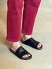 Women Summer Thick Bottom Outside Daily Casual Slippers Open Toe Versatile Sheepskin Genuine Leather Slippers Size 40 41 42 43