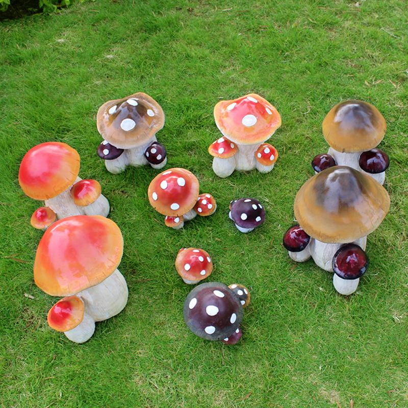 Cartoon Simulatie Grote Paddenstoel Decoratie Buiten Tuin Patio Landschap Ornament