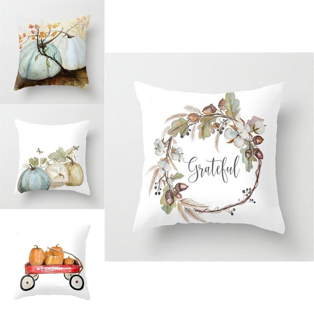 Elegant Watercolor Pumpkin Cushion Cover Pillow Case Adds Festive Charm To Any Room
