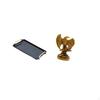 Elegant Rectangular Tray Table Organizer with Sculpture Accent for Serving Pastries Snacks Coffee