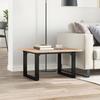 VidaXL Coffee Table O-Frame, Side Table, Sofa End Table, Living Room Furniture, 70x70x40 Cm Pine Wood 3282661