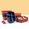 Silikon-Lunchbox für die Mikrowelle, Heizung, Crisper-Aufbewahrungsbox, tragbare, versiegelte Lunch-Bento-Box mit Gitter, verhindert Gerüche, Lebensmittel-Lunchbox