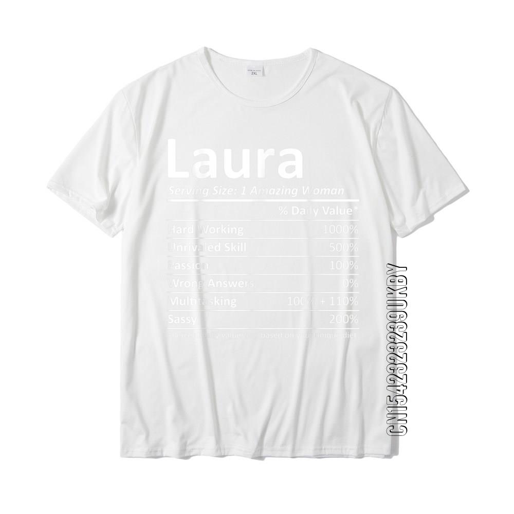 LAURA Nutrition Personalized Name Funny Christmas Gift Idea T-Shirt Prevailing Casual Tshirts Cotton Men's Tees Classic
