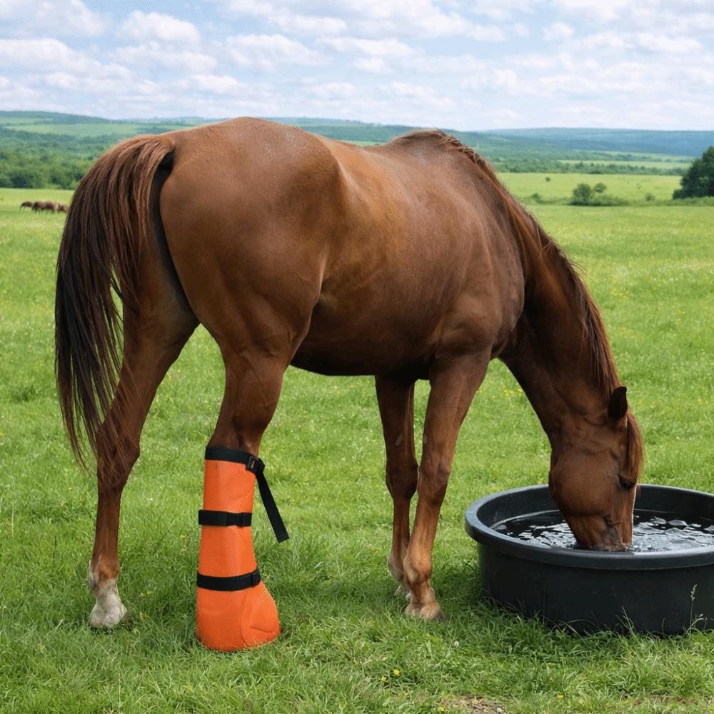Adjustable Horse Soaker Bag with Elastic Band Horse Hoof Boots Horse Riding Boots  Farm Ranch