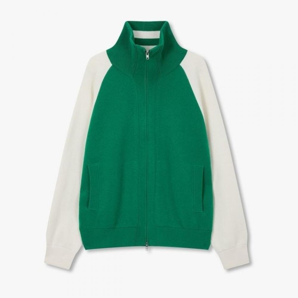 

Studio Tomboy Back Big Logo Baseball Zip Up Cardigan 9105451107ct blacks/OS