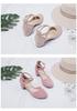 2026 Women's Chunky Heel Sandals, Pointed Toe, Breathable, Low-Cut, Hollow Out, Small Leather, Plus Size, Outdoor Shoes