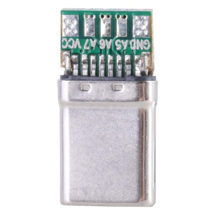 Zásuvka USB 2.0 Konektor USB 4Pin/Type C 5Pin Pro montáž na desku plošných spojů Rovné vložení Konektor PCB Adaptér pro výměnu