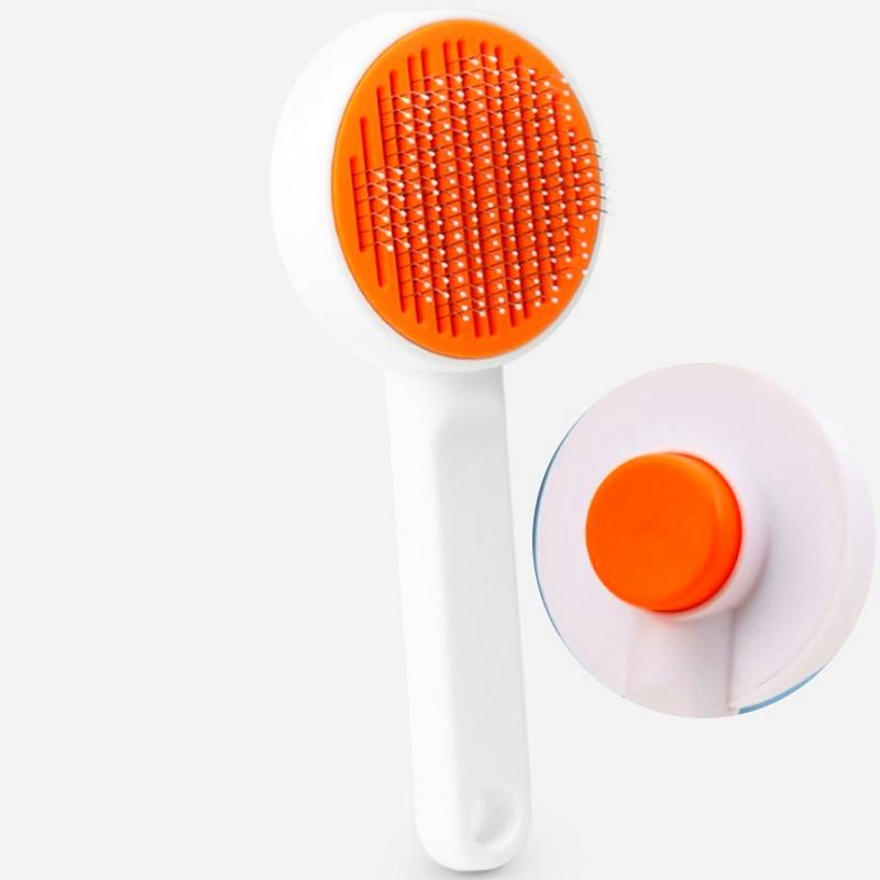 Dog Comb Pet Hair Remover Self-cleaning Cat Brush Massage Combs for Dog Long Hair Brush Pet Grooming One Button Dogs Brushes