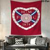 Hearts History Wall Hanging Printed Fabric Blanket Decorative Tapestries for Bedroom Living Room Home Decor