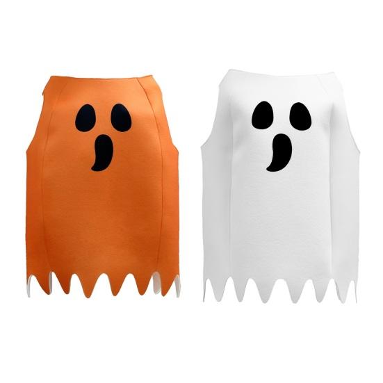 Ghost Halloween Costume Role-Playing Outfit for Adults Kid Full-Body Spooky Specter Suit Children Stage Show Costumes
