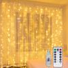 Xiaomi 6x3M/3x3m Curtain Garland on The Window USB Power Fairy Lights Festoon with Remote New Year Garland Led Lights Christmas Decor