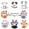 Halloween Plush Animal Ears Headband for Cosplay (Lion, Fox, Cat)