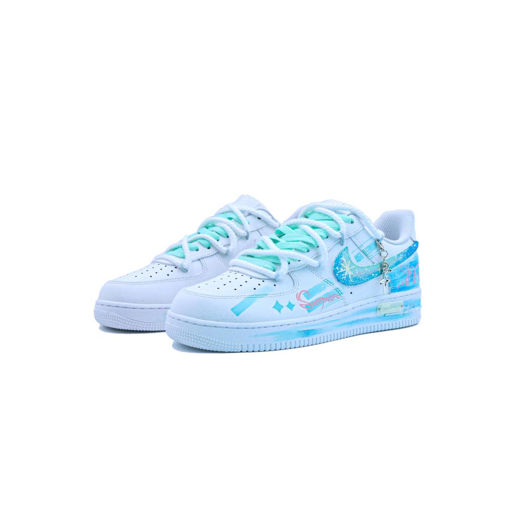 Nike Air Force 1 12 Constelaciones, Escorpio Resistente a la Abrasión, Transpirable, Antideslizante Zapatillas Bajas para Skateboard CW2288-111(Equipo779- )