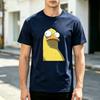 Funny Cartoon Duck Face Graphic T Shirt For Unisex 100 Cotton Crewneck Casual Humor Animal Tee For Summer Streetwear Daily Wear