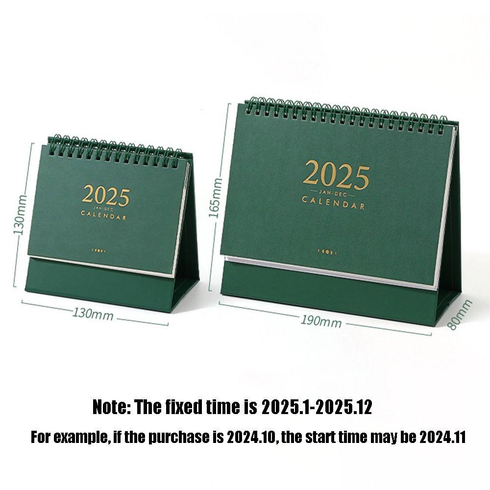 Thick Paper 2024-2025 Calendar 2025 Standing Flip Calendar Simple Desktop Calendar  Gifts