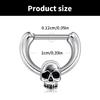 Stylish Skull Nose Studs Elegant Stainless Steel Skull Nose Pin Nose Stud Perfect For Individualized Decoration
