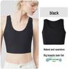 Damen Brustbinde Tanktop - Anti-Nippel, Minimiert Große Brüste, Stoßfest für Sport, Reißverschluss-Stil, Dünn, Brustwickel.
