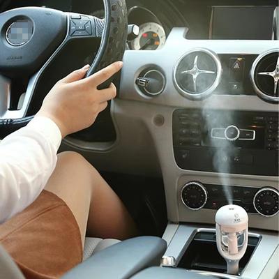 Mini Ultrasonic Air Humidifier with Romantic Soft Light Aroma Diffuser Car Purifier - Portable Humidifier for Bedroom