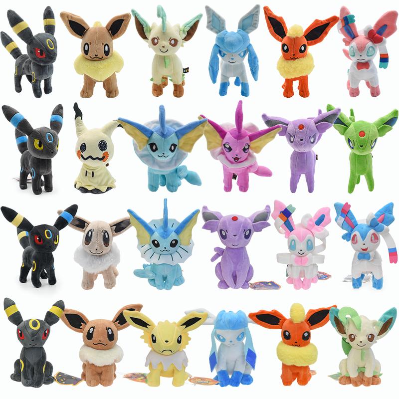 Hot Pokemon Kirby Plush Toy Poke Ball Master Ball Shiny Eevee Umbreon Mimikyu Cubone Lucario Charizard XY Stuffed Animal Doll