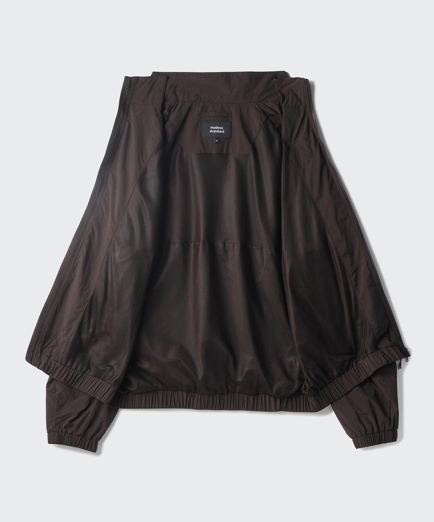 Musinsa Standard Oversized High-Neck Windbreaker Jacket [Dark Brown]