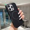 Breathable Mesh Holder Magsafe Case for iPhonr 17 Pro Max 16 15 Plus 14 13 12 Pro Air Shockproof Cover Phone Bumpers