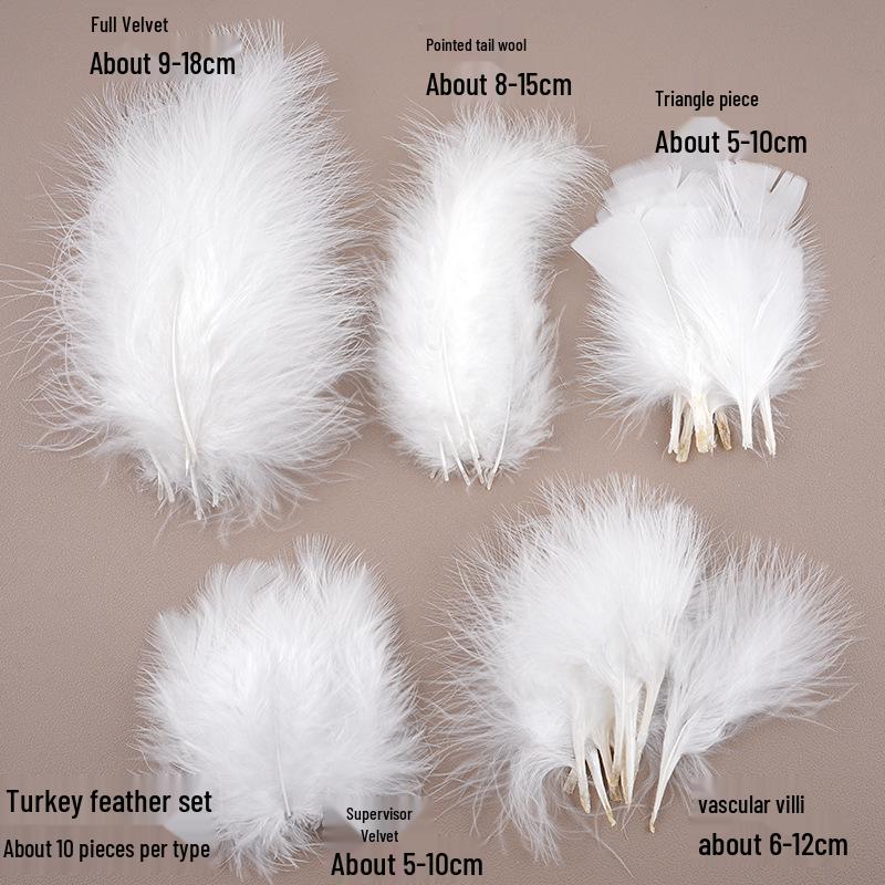 White Feathers for DIY Handmade Clothing & Jewelry Accessories
