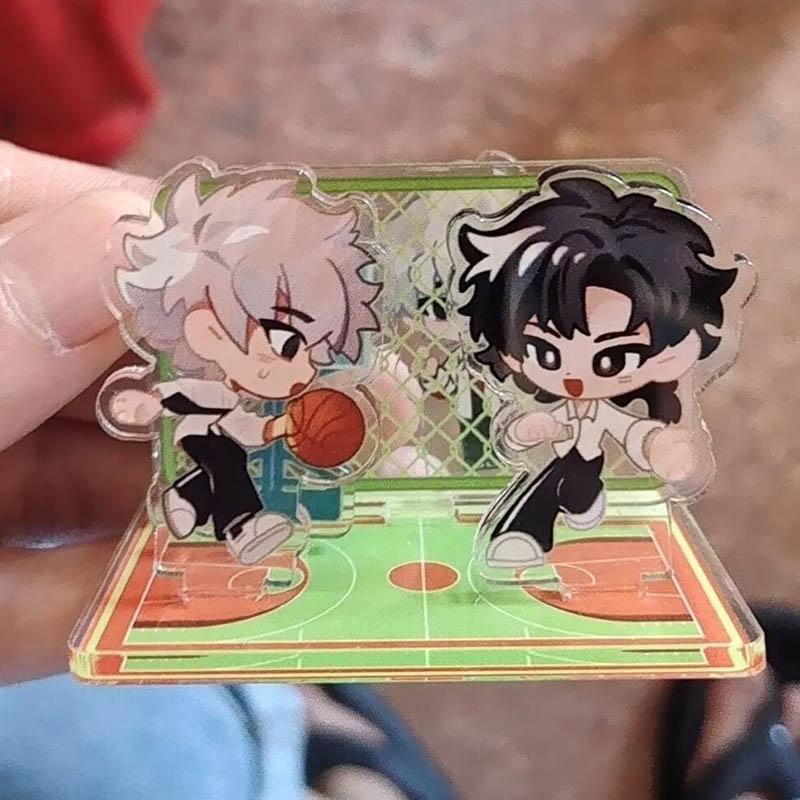 Anime Link Click Charles Cheng Xiaoshi Lucas Cosplay Figure Stand Kawaii Acrylic Standing Plate Ornament Accessories Gift