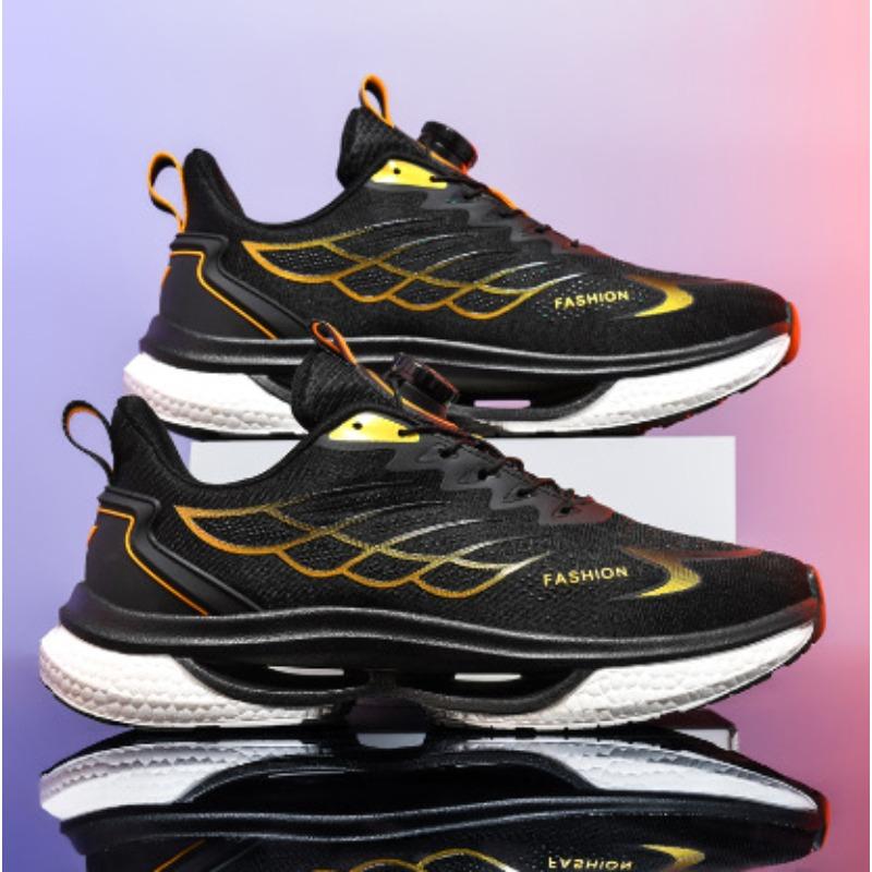 Youth Rotating Button Sports Casual Shoes Ultra-light Soft-soled Running Shoes Autumn and Winter Student Plush Plush