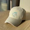 New women's baseball cap for large head sizes, soft top hat that makes the face appear smaller, with an enlarged and deepened wide brim for sun