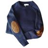 Herren Herbst und Winter Verdickter Pullover Gestrickter Patch Unterhemd