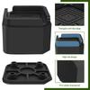 4Pcs Furniture Riser Stackable Bed Chair Table Heightening Foot Pad with Nonslip Base Enduring Stable Desk Leg Raising Block