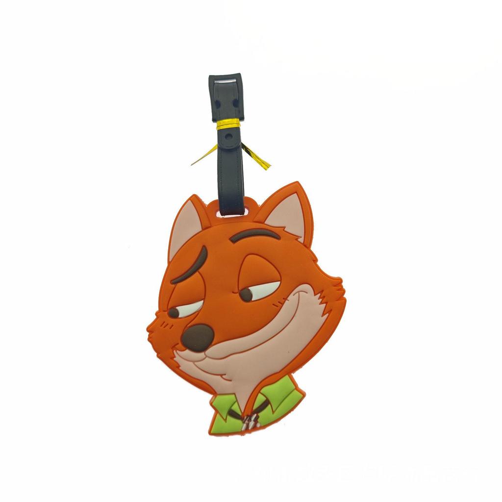 Zootopia Cute Cartoon Silicone Luggage Tag - Judy, Nick, Sloth Design