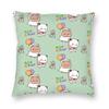 Bear Cartoon Cute Bubu Dudu Pillowcase Printing Polyester Cushion Cover Decorative Throw Pillow Case Cover Home Zipper 45*45Cm