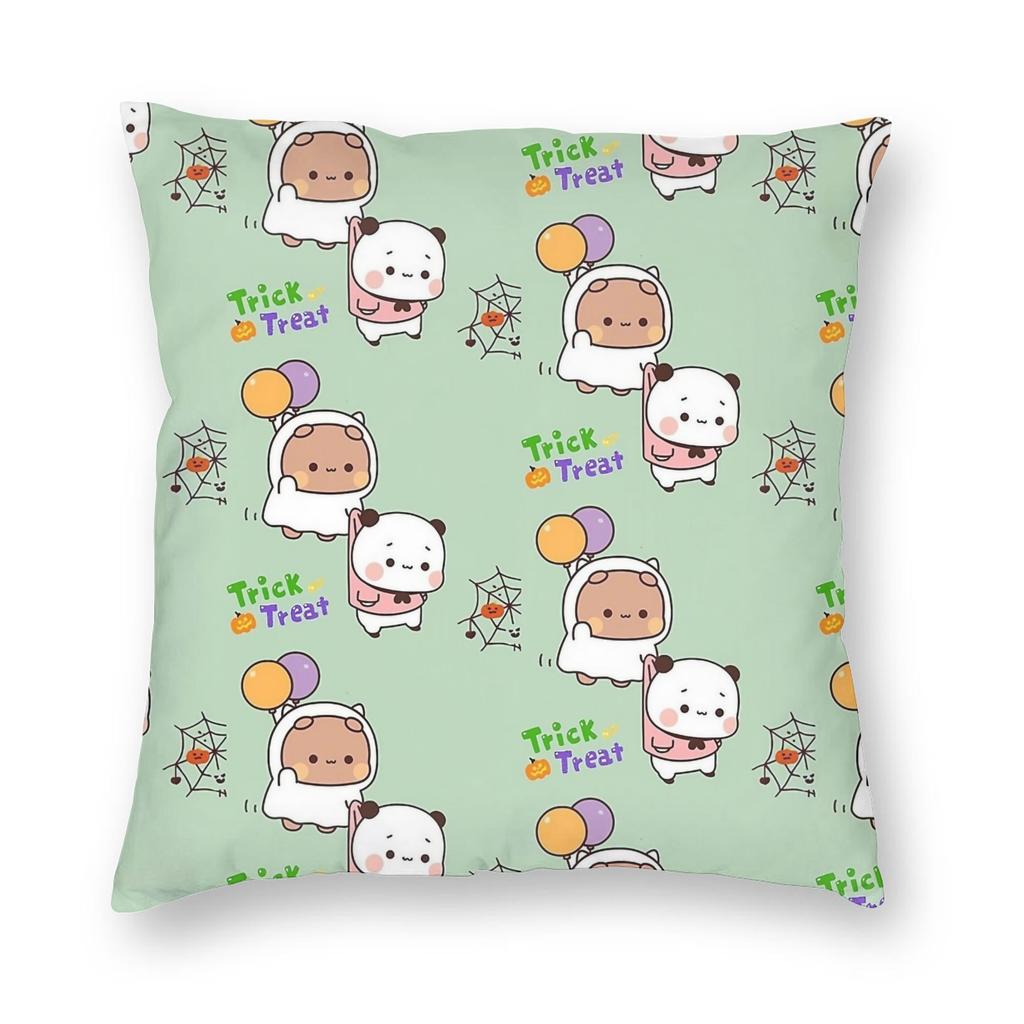 Bear Cartoon Cute Bubu Dudu Pillowcase Printing Polyester Cushion Cover Decorative Throw Pillow Case Cover Home Zipper 45*45Cm