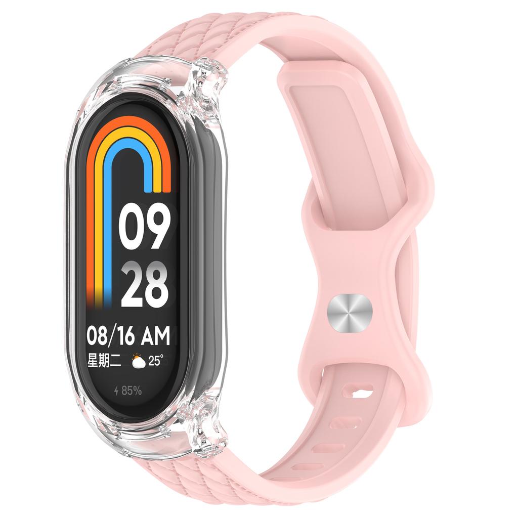 Кожаный силиконовый ремешок для Mi Band 10/34567/8/9 Ширина ремешка 12 мм Пряжка с одним кольцом Сделано в Китае