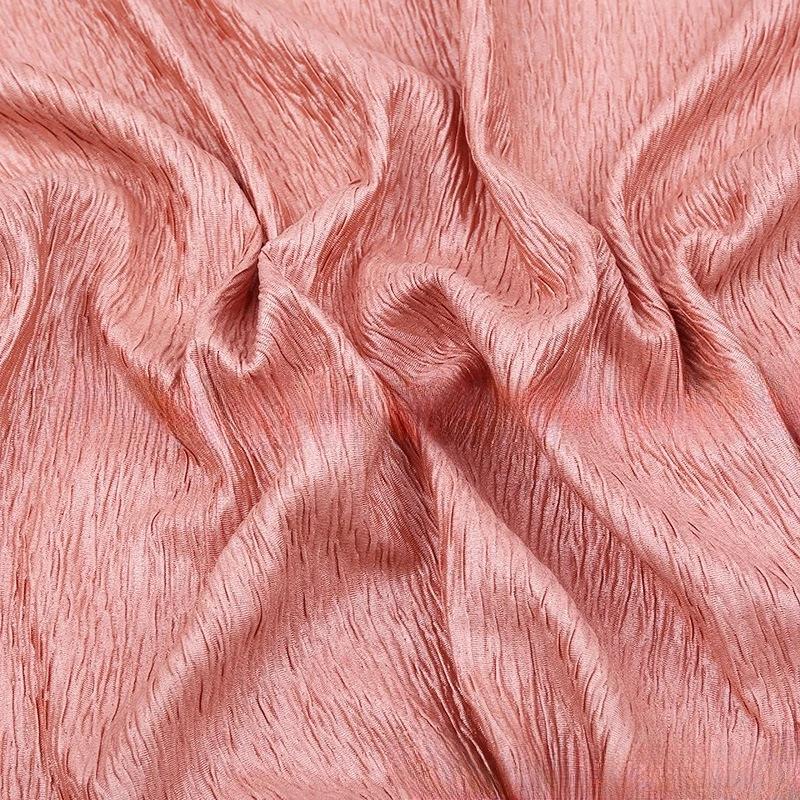 Solid Color Ethnic Style Washed Linen Cotton Cloth Fold Crepe Linen Fabric Handmade Sewing Diy for Dress Trousers Summer T-shirt