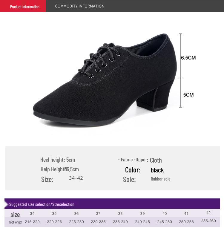 Women's Professional Latin Dance Shoes with Mid-High Heel and Soft Sole for Ballroom, Teacher Training, and Square Dancing.