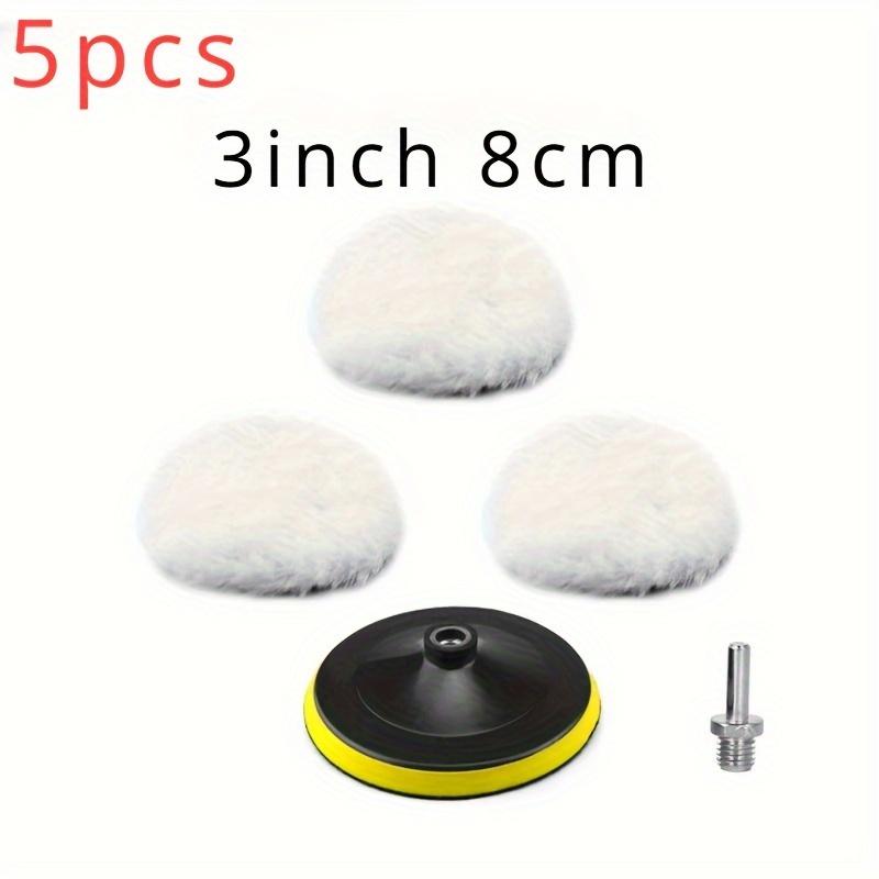 

5Pcs Car Polishing Pad Set Wool Buffing Wheel Tool 3/4/5/ Inch Drill Polish Disc Kit for Car Polisher Auto Paint Waxing Care слонова кістка