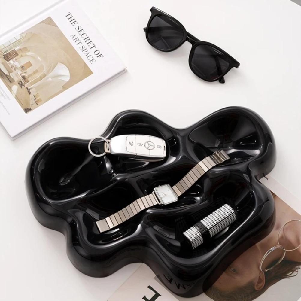 Irregular Glacier Tray Desktop Jewelry Box Jewelry Cosmetics Sundries Organizer Jewelry Classification Tray Home Decoration