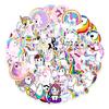 50 Unicorn Cute Cartoon Graffiti Stickers Water Cup Computer Refrigerator Mobile Phone Decorative Stickers Waterproof