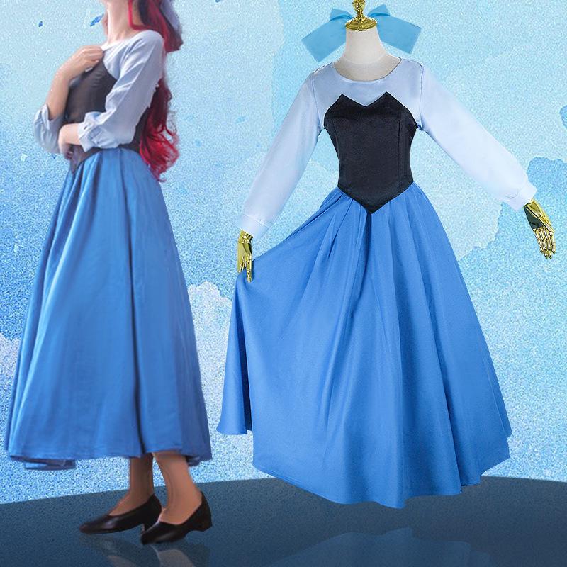 Ariel Mermaid Princess Hanfu Cosplay Costume for Women