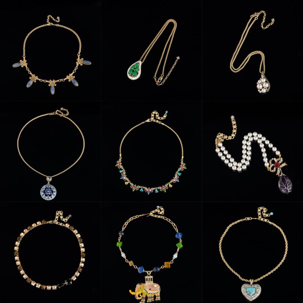 Medieval Vintage High Fashion Personality Temperament Exaggerated Retro Gold Necklace Women'S 25 Autumn New Necklace