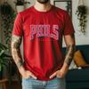 New Summer 100 Cotton Phils Baseball Graphic Oversized Tee Phils Baseball Retro Sporty Style Themed Short Sleeve